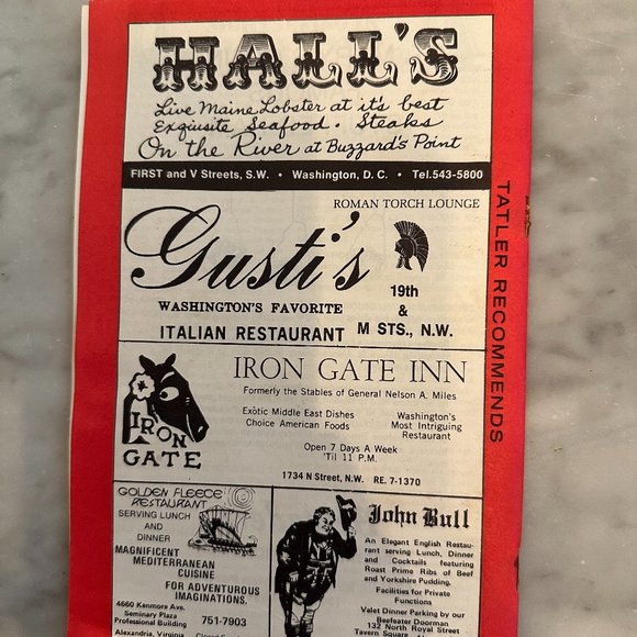 Vol. 12, No. 41, June 5, 1971 Town Tatler, Magazine Washington, DC - Picture 2 of 7